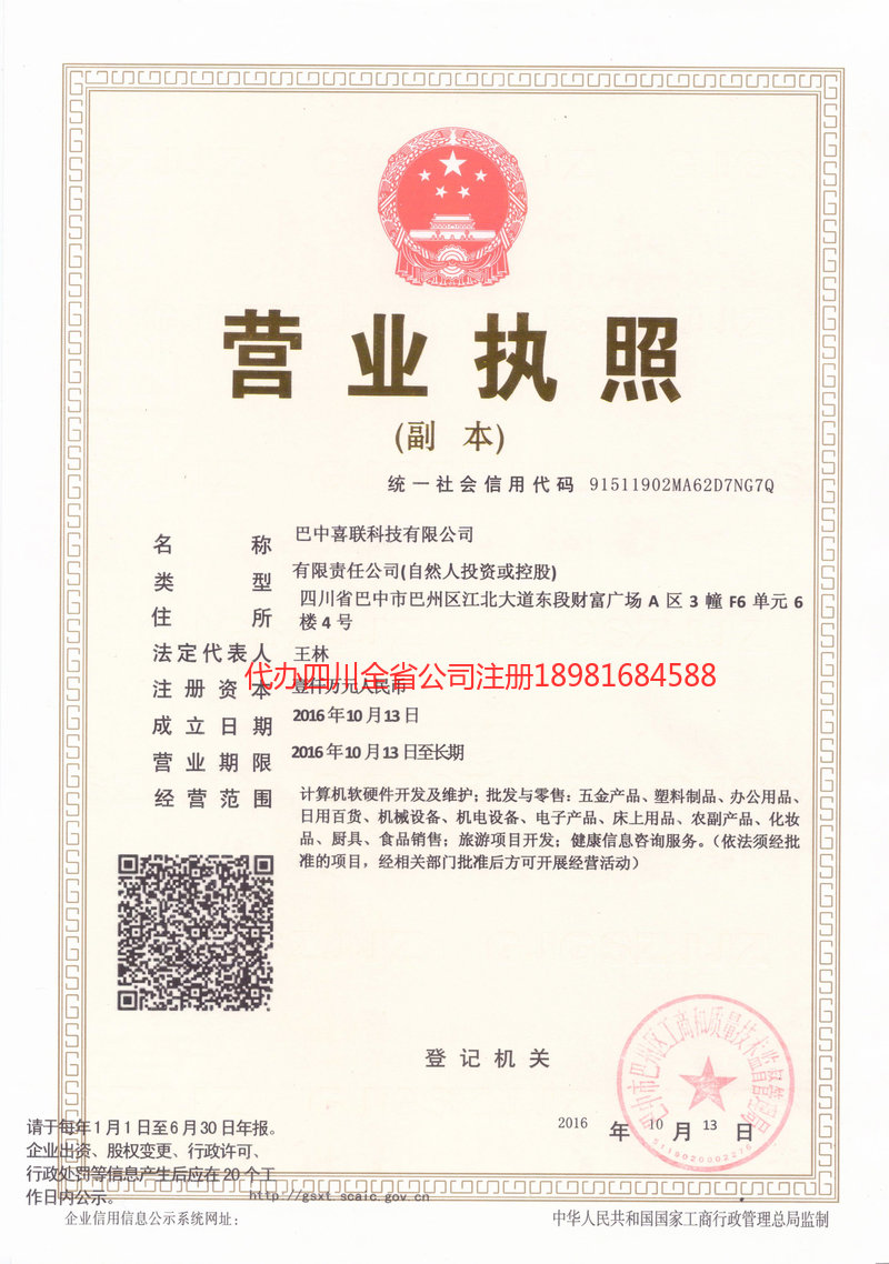 平武平武喜联科技有限公司